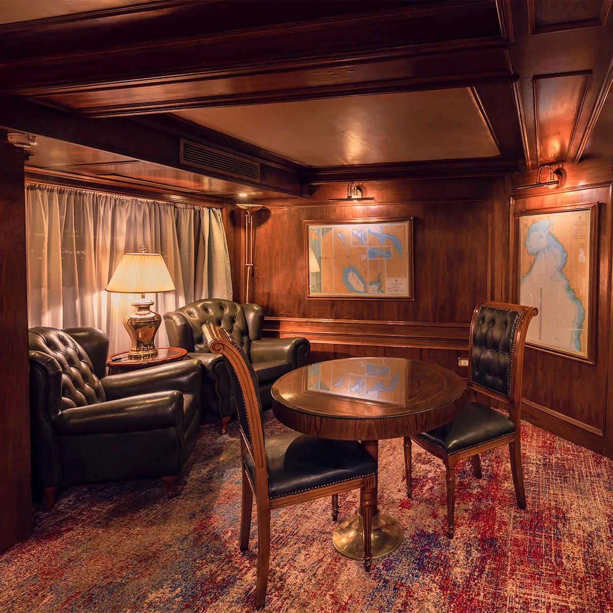 Lounge aboard the MS Salacia Nile Cruise Nile cruise